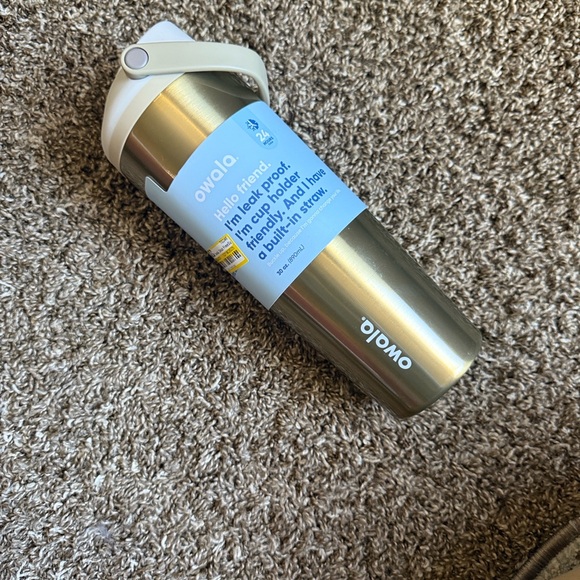 NWT Holiday Owala Gold Stainless Steel Tumbler 30oz - Picture 7 of 12